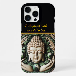 Funda Para iPhone 16 Pro Max Talla budista: Hojas y Orbes AI