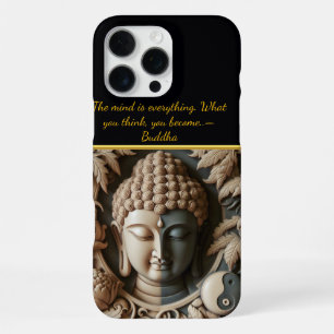 Funda Para iPhone 16 Pro Max Talla de hoja y orbe budista AI