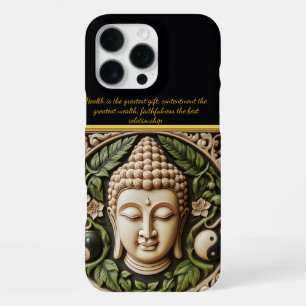 Funda Para iPhone 16 Pro Max Talla de hoja y yin yang   Arte de IA