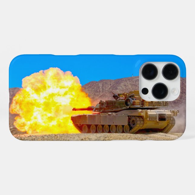 Funda Para iPhone TANQUE DE BATALLA - M1 Abrams (Reverso Horizontal)