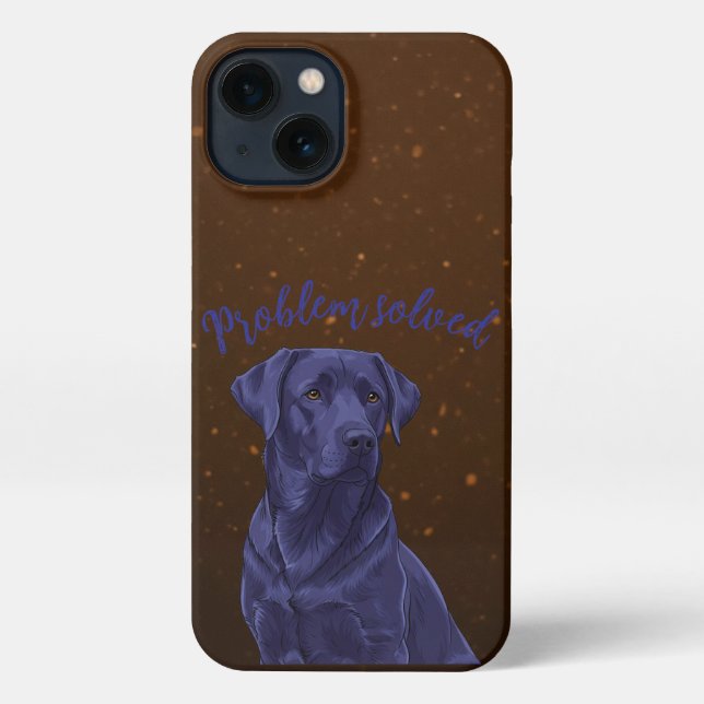 Funda Para iPhone Tapa del teléfono de Labrador Leal (Reverso )