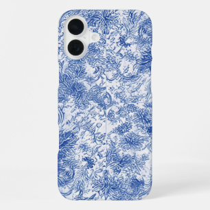 Funda Para iPhone 16 Plus Tapiz floral Delft - Funda IPhone 16