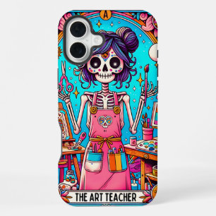 Funda Para iPhone 16 Plus Tarjeta de Tarot de Profesor de Arte