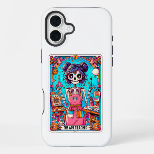 Funda Para iPhone 16 Plus Tarjeta del Tarot de Profesor de Arte