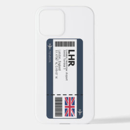 Funda Para iPhone 12 Tarjeta LHR London Boarding Pass - London Ticket