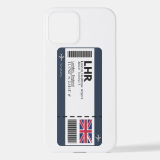 Funda Para iPhone 12 Tarjeta LHR London Boarding Pass - London Ticket