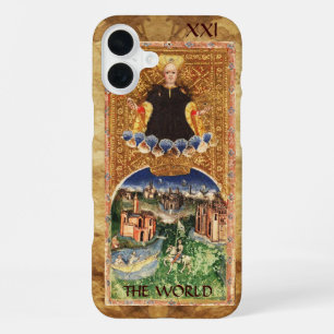FUNDA PARA iPhone 16 PLUS TAROTS DE LA RENACENTISTA ANTIGUA 21 / EL MUNDO