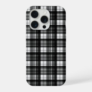 Tartan de cuadros en blanco y negro