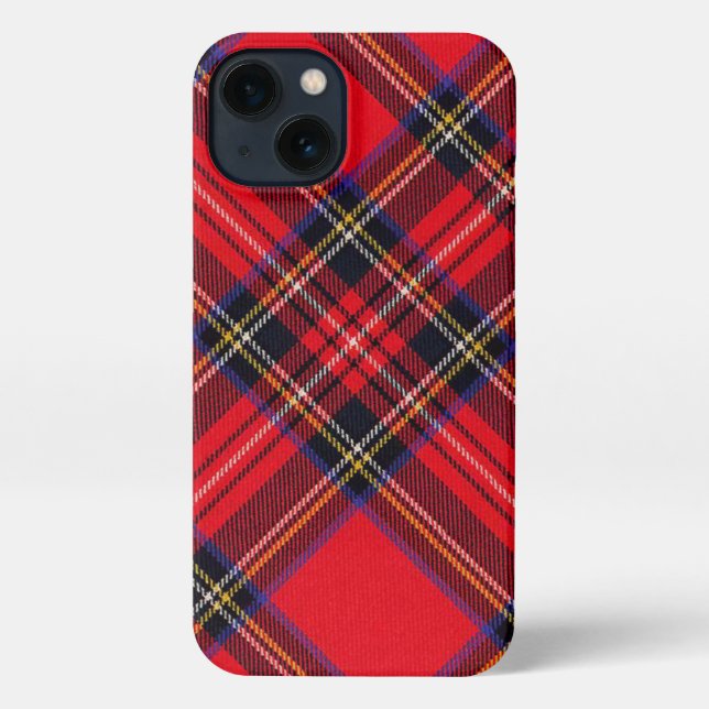 Funda Para iPhone Tartán de Stewart rojo (Reverso )