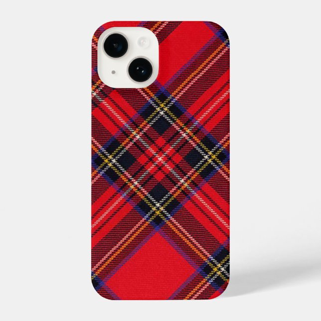 Funda Para iPhone Tartán de Stewart rojo (Reverso )