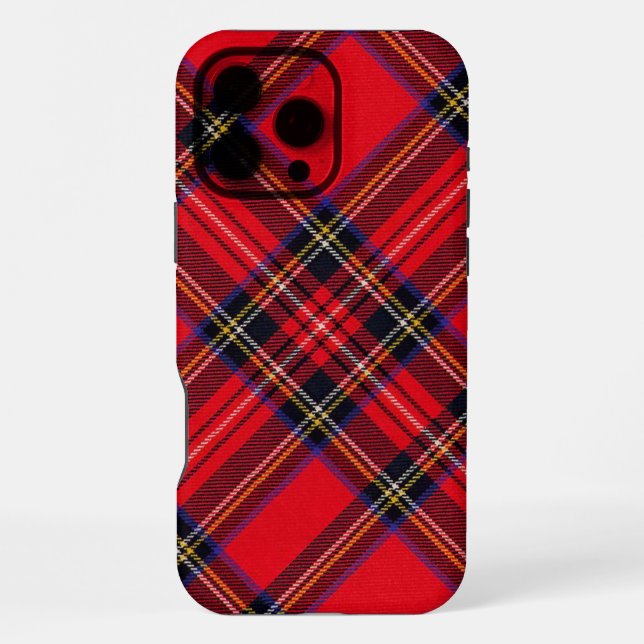 Funda Para iPhone Tartán de Stewart rojo (Reverso )