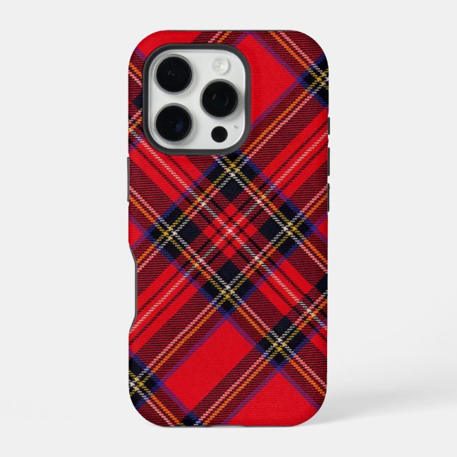 Funda Para iPhone Tartán de Stewart rojo (Reverso )