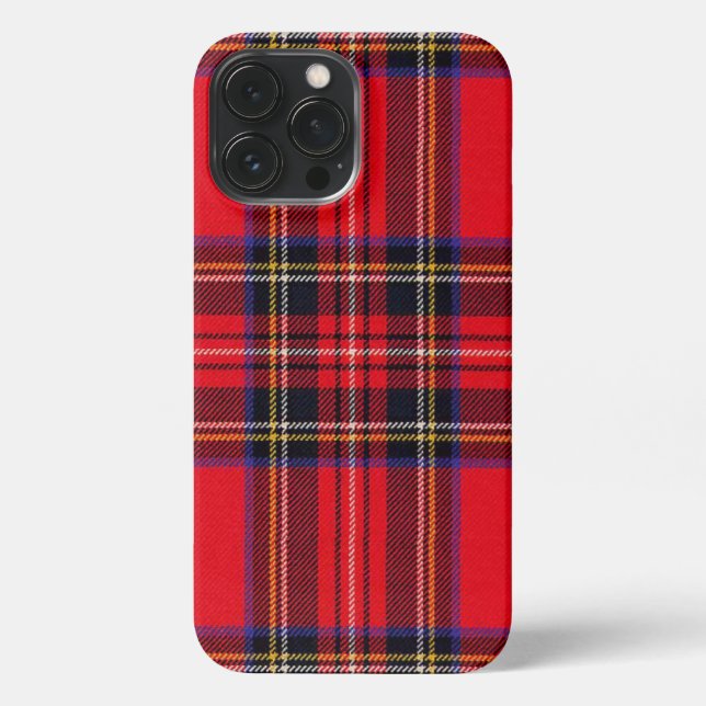 Funda Para iPhone Tartán de Stewart rojo (Reverso )