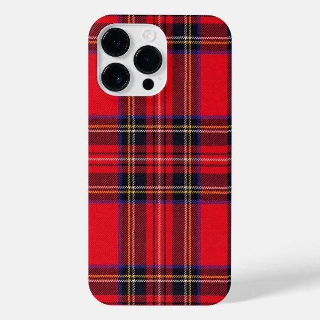 Funda Para iPhone Tartán de Stewart rojo (Reverso)