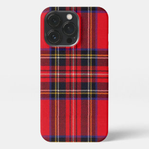 Funda Para iPhone 13 Pro Tartán de Stewart rojo
