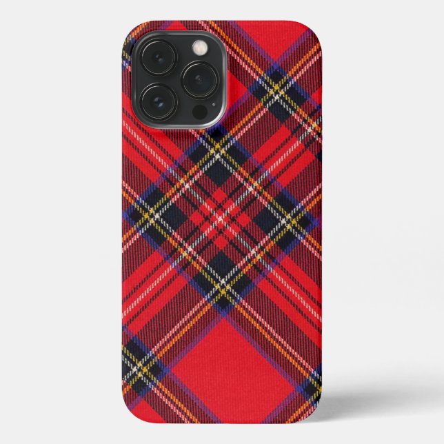 Funda Para iPhone Tartán de Stewart rojo (Reverso )