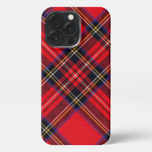Funda Para iPhone 13 Pro Tartán de Stewart rojo