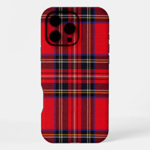Funda Para iPhone 16 Pro Max Tartán de Stewart rojo