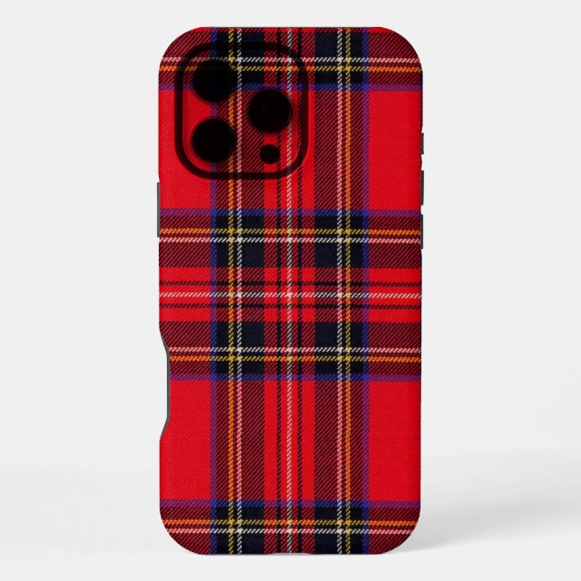 Funda Para iPhone Tartán de Stewart rojo (Reverso )