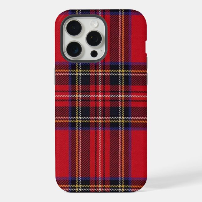 Funda Para iPhone Tartán de Stewart rojo (Reverso )