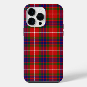 Funda Para iPhone 14 Pro Max Tartan Fraser rojo verde azul morado a cuadros