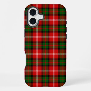 Funda Para iPhone 16 Plus tartan MacKintosh rojo verde a cuadros