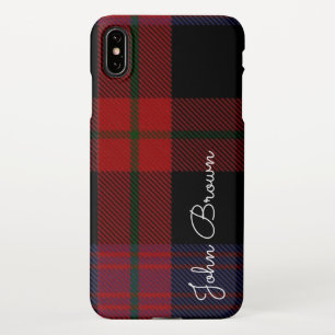 Funda Para iPhone XS Max TARTAN Personalizado Nombre manuscrito impreso col
