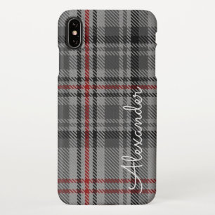 Funda Para iPhone XS Max TARTAN Personalizado Nombre manuscrito impreso col