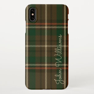 Funda Para iPhone XS Max TARTAN Personalizado Nombre manuscrito impreso col