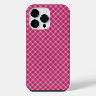 Funda Para iPhone 14 Pro Max Tartán rosa