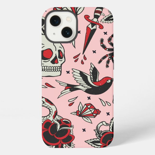 Funda Para iPhone Tatuaje Old School (Reverso )