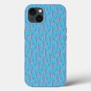 Tatuaje tribal Manatees Ocean Blue