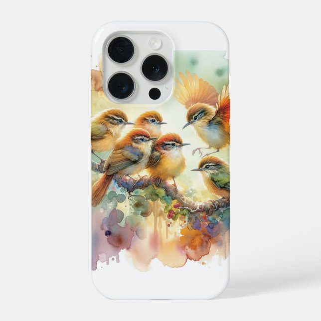 Funda Para iPhone Tawnycrowned Pygmy Tyrants 030624AREF123 - Waterco (Reverso )