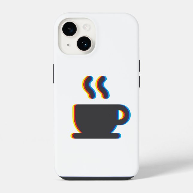Funda Para iPhone Taza de café con error (Reverso )
