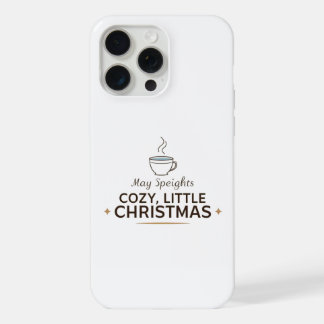 Taza de café navideña acogedora para iPhone 15 Pro