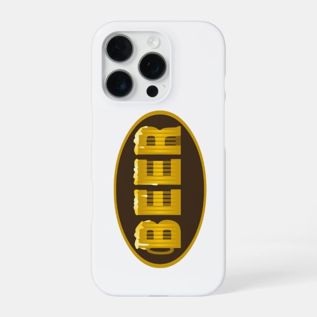 Funda Para iPhone Taza de cerveza ovalada (Reverso)