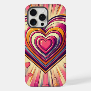 Taza del corazón del arte pop de los 70 / San Vale
