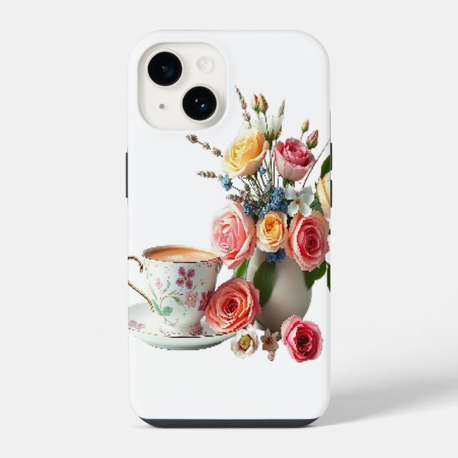Funda Para iPhone Té de buena mañana  (Reverso )