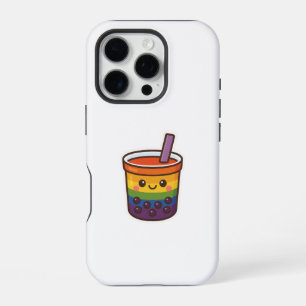 Funda Para iPhone 16 Pro Té de burbuja arcoiris LGBTQ+ Orgullo