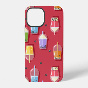 Funda Para iPhone 12 té de burbujas arcoíris rosa