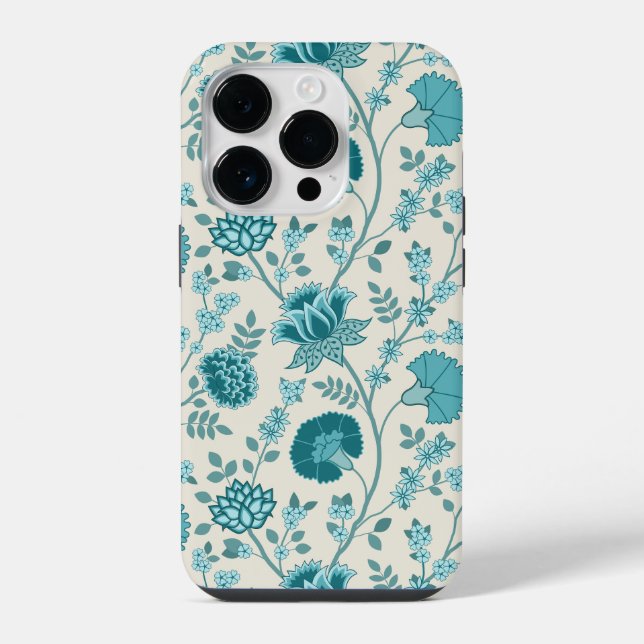 Funda Para iPhone Teatro jacobeo floral grande en crema (Reverso )