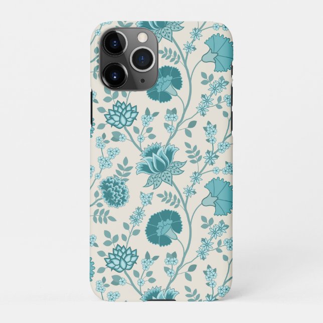 Funda Para iPhone Teatro jacobeo floral grande en crema (Reverso)