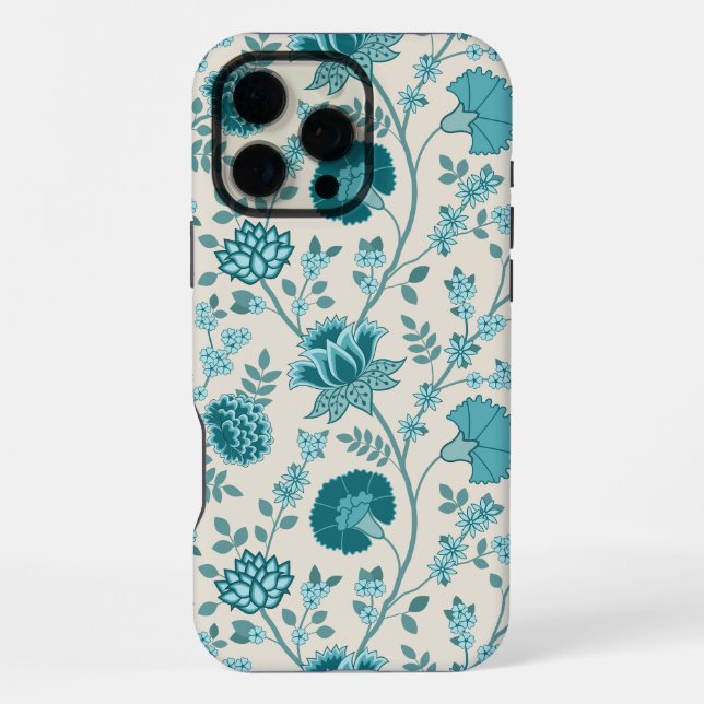 Funda Para iPhone Teatro jacobeo floral grande en crema (Reverso )