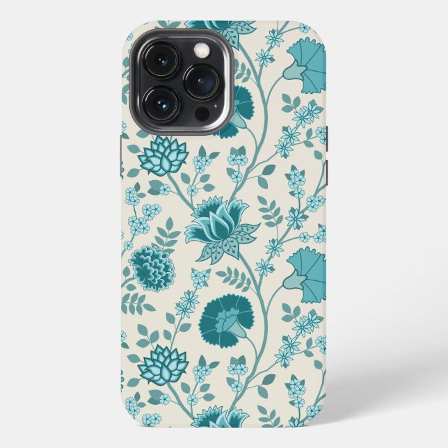Funda Para iPhone Teatro jacobeo floral grande en crema (Reverso )
