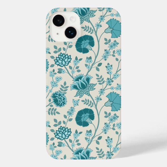 Funda Para iPhone Teatro jacobeo floral grande en crema (Reverso )