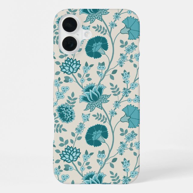 Funda Para iPhone Teatro jacobeo floral grande en crema (Reverso )
