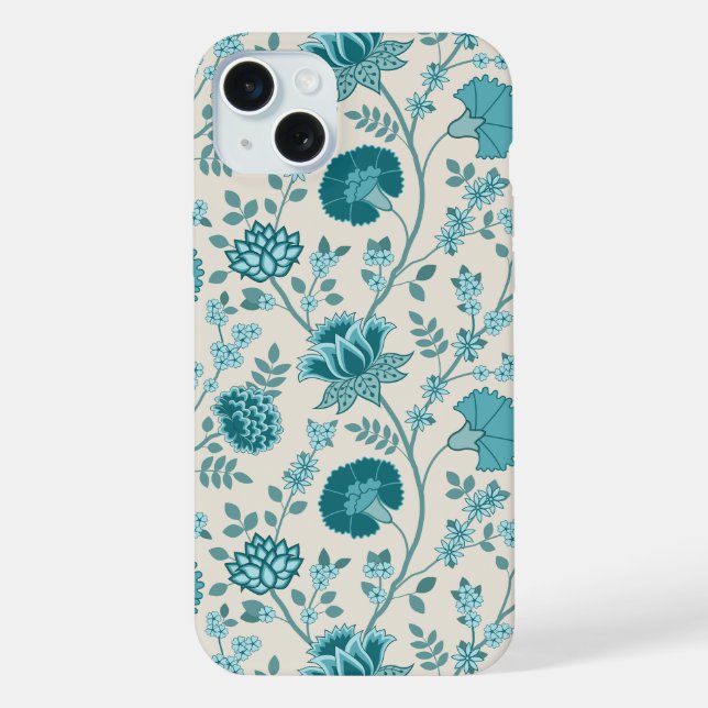 Funda Para iPhone Teatro jacobeo floral grande en crema (Reverso )