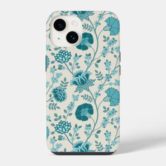 Funda Para iPhone Teatro jacobeo floral grande en crema (Reverso )