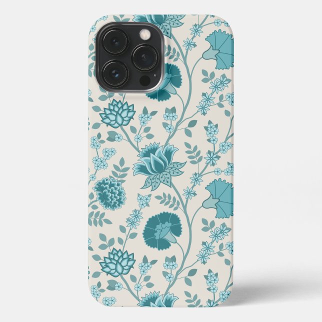 Funda Para iPhone Teatro jacobeo floral grande en crema (Reverso )