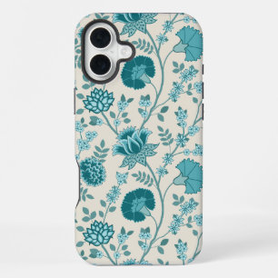 Funda Para iPhone 16 Plus Teatro jacobeo floral grande en crema